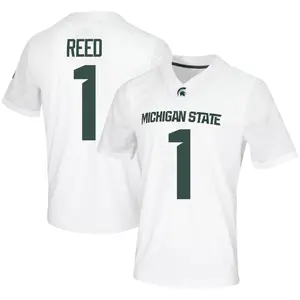 Jayden Reed Nike Michigan State Spartans Men's Game Football Jersey - White