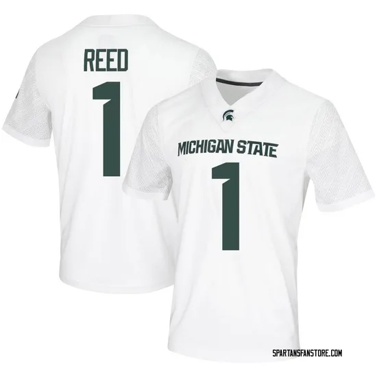 Jayden Reed Nike Michigan State Spartans Men's Game Football Jersey - White
