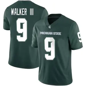 Kenneth Walker III Nike Michigan State Spartans Men's Game Football Jersey - Green